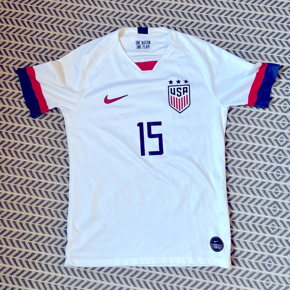 USWNT Nike 2019 World Cup Rapinoe Home Jersey, men’s/unisex S